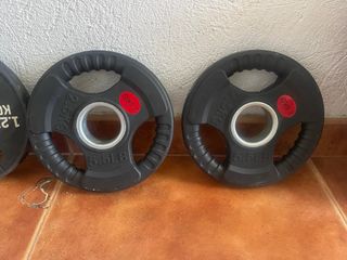 Kit Barra Olímpica y Discos Pesas