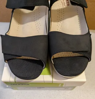 Sandalias cuña Drucker Talla 40 Negras