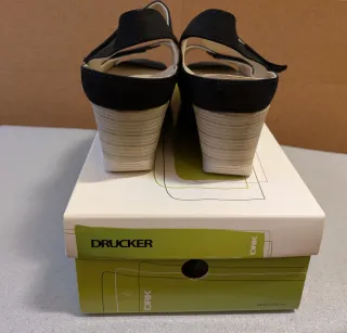 Sandalias cuña Drucker Talla 40 Negras