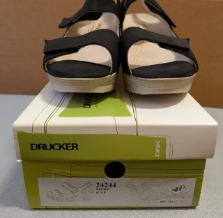Sandalias cuña Drucker Talla 40 Negras