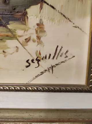 Cuadro óleo sobre lienzo de Antonio Segrelles