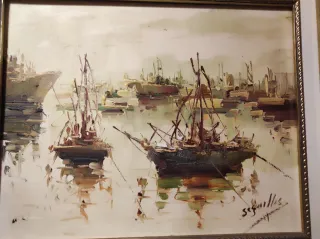 Cuadro óleo sobre lienzo de Antonio Segrelles