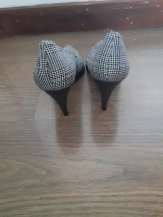 Zapatos de tacón estampado Príncipe de Gales