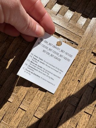 Pack 2 mesas auxiliares plegables exterior.