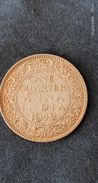 Moneda India Británica 1942