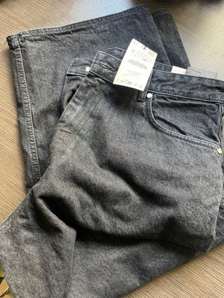 Pantalón Zara Jeans Wide Fit T.44