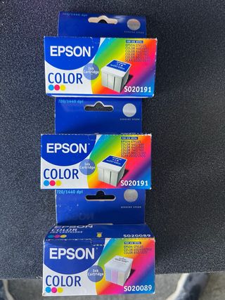 Cartuchos de tinta EPSON Color S020191(2) S020089