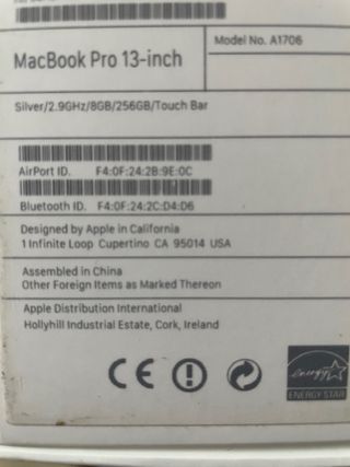 MacBook Pro Apple Plata/Gris Espacial