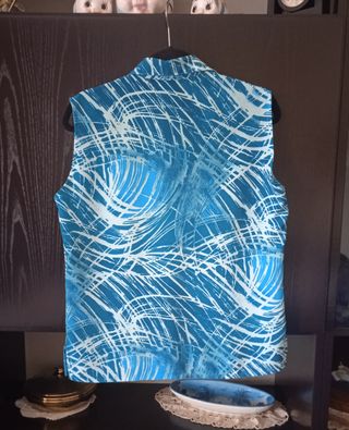 camicia donna verde fantasia