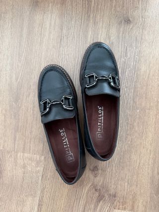 Mocasines Pitillos piel negros