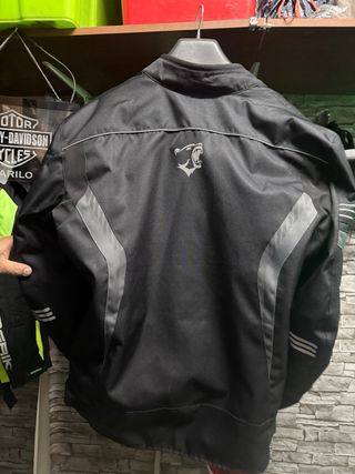Chaqueta Moto Bela Negra/Gris Deportiva