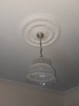 Lámpara de techo vintage de cristal