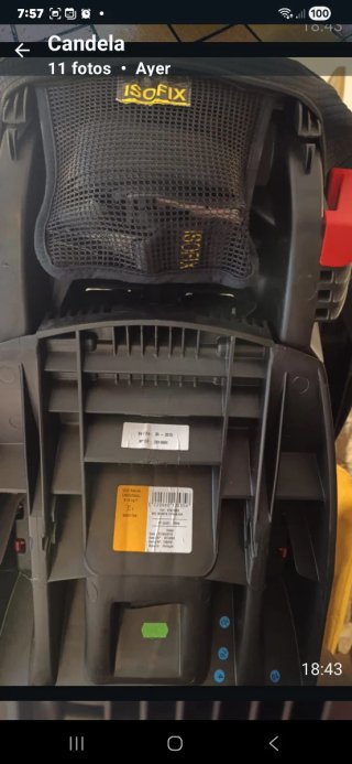 Silla coche Bebeconfort ISOFIX
