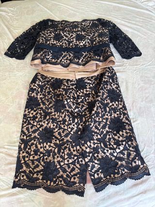 Vestido de madrina ARRAS negro y dorado