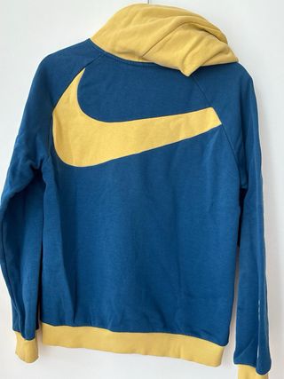 Sudadera Nike azul y amarilla xl niño de 11a13