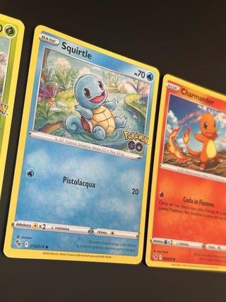 Trio Starter Pokemon GO Carte Pokemon