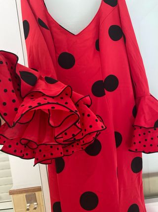 Traje Flamenca Rojo Lunares