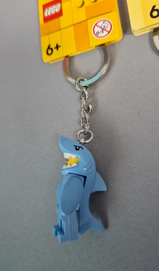 Llaveros LEGO Tiburón y Dinosaurio
