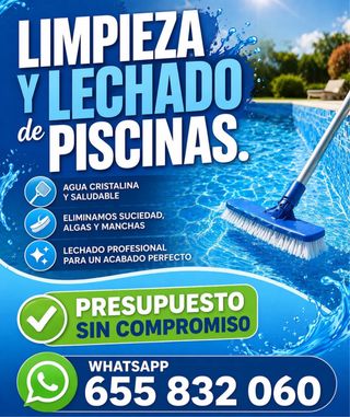 Limpieza y lechado de piscinas