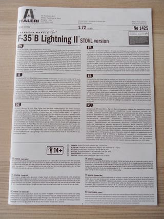 F-35B LIGHTNING II MAQUETA ITALERI 1/72