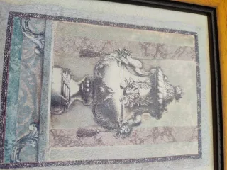 2 Quadri Decorativi con Motivo di Vasi