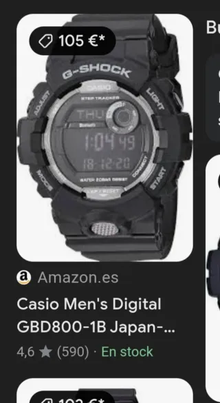 Reloj Casio Negro ORIGINAL 10años JAPAN. No envio