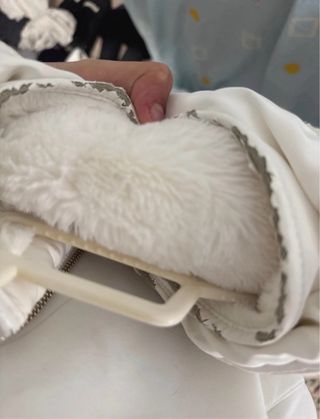 Cazadora acolchada blanca mujer