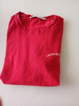 Camiseta Calvin Klein Jeans Roja Hombre