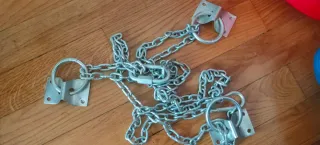 Saco de boxeo rojo  outshock con guantes y cadena