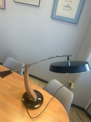 Lámpara Fase Años 60 Metal y Madera