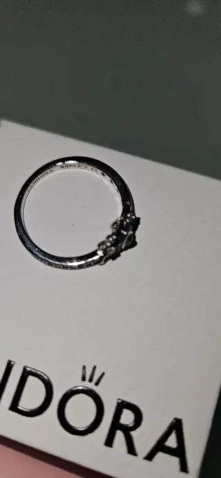 Anillo Pandora Disney Princesa Verde Plata