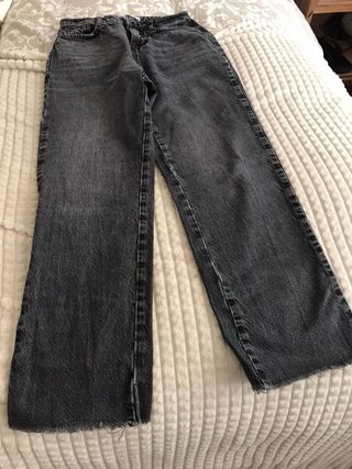 Pantalón Jean Negro Zara Talla 38