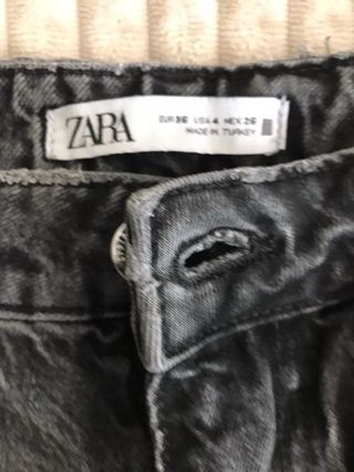Pantalón Jean Negro Zara Talla 38