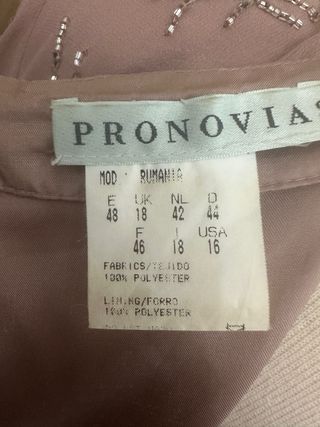 Vestido Pronovias Beige Talla M