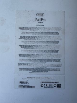 iPad Pro 9.7 256GB Wifi+Cellular Plata