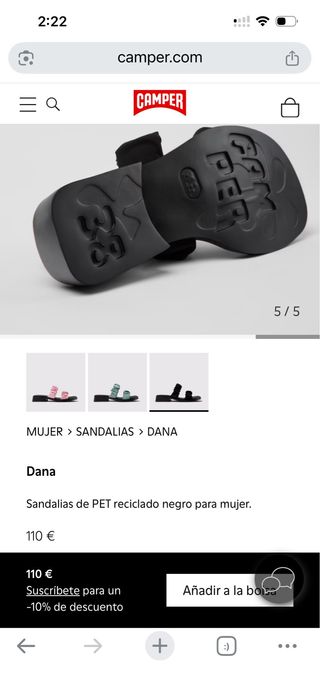 Sandalias CAMPER Dana Negras