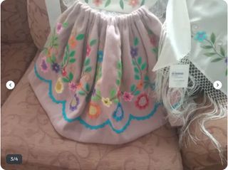 Refajo Huestana Niña Bordado Multicolor