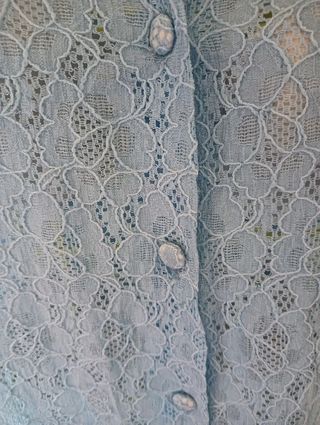 Camicia Jialin celeste pizzo