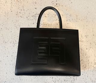 Bolso shopper Elisabetta Franchi negro