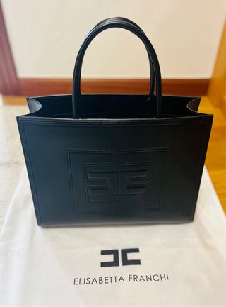 Bolso shopper Elisabetta Franchi negro