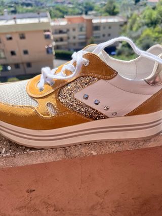 Nero Giardini Sneakers Donna Giallo/Bianco