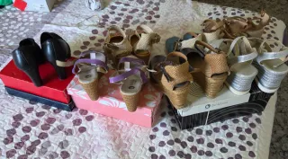 Lote Sandalias de cuña número 35 Cristian Lay