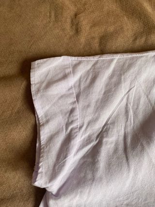 Blusa Unit lila M algodón/lino