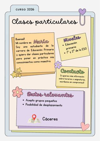 Clases particulares en Cáceres