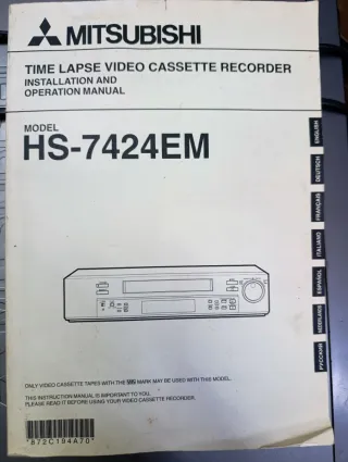Videograbador Mitsubishi VHS 24H Time Lapse