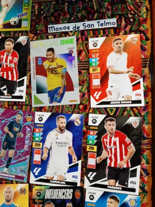 Lote cromos Adrenalyn LaLiga Madrid Bilbao
