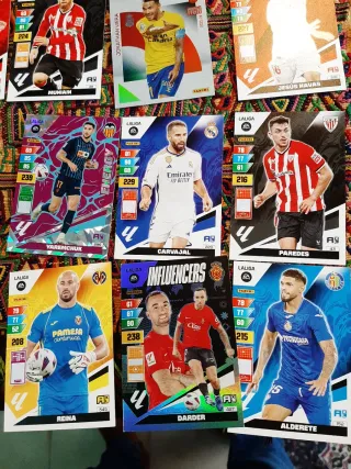 Lote cromos Adrenalyn LaLiga Madrid Bilbao