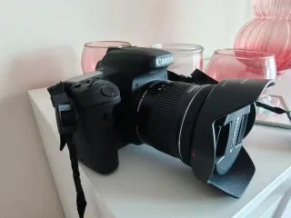 Cámara Canon EOS 77D + 2 Lentes 10-18mm y 18-55mm.