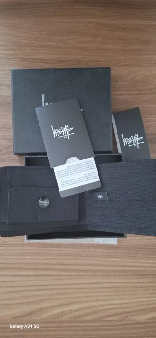 Portafoglio Stussy nero