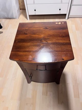 Conjunto 2 mesitas y sinfonier madera